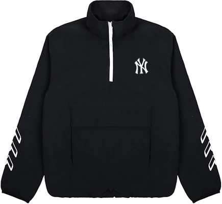 MLB New York Yankees Black Half-Zip Baseball Jacket Unisex 31JPU6131-50L Buy MLB New York Yankees Black Half-Zip Baseball Jacket Unisex 31JPU6131-50L