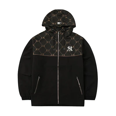 MLB New York Yankees Black Hoodie Zip-Up Jacket Unisex Casual and Stylish Wear 3AWJM0544-50BKS