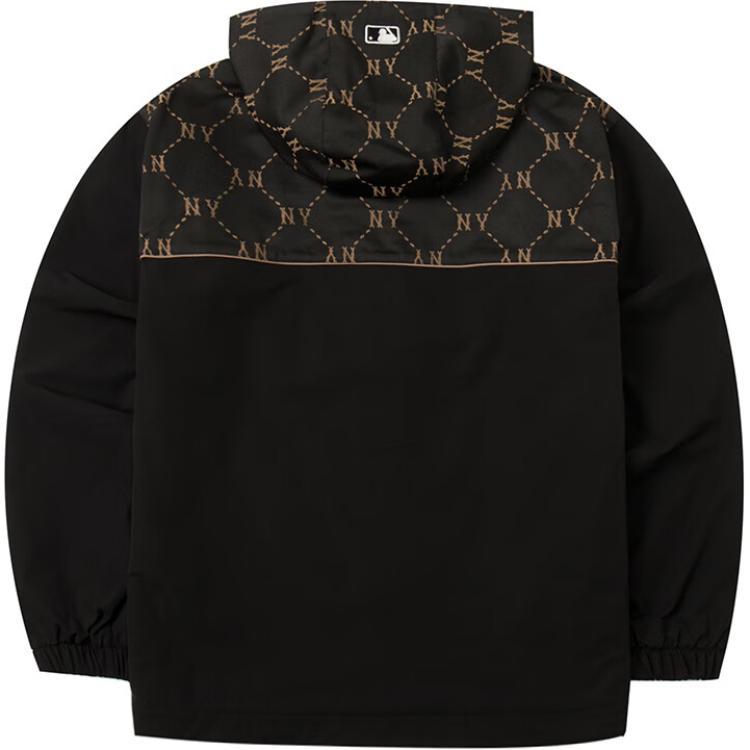 MLB New York Yankees Black Hoodie Zip-Up Jacket Unisex Casual and Stylish Wear 3AWJM0544-50BKS 圖 3