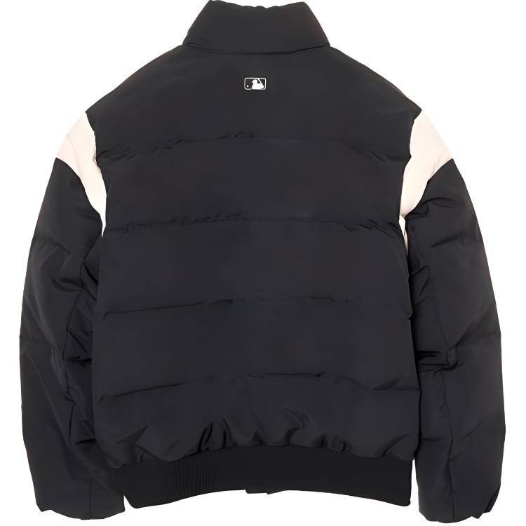 Lookbook MLB纽约洋基队黑色标志拉链羽绒夹克男女同款. 3ADJV1146-50BKS