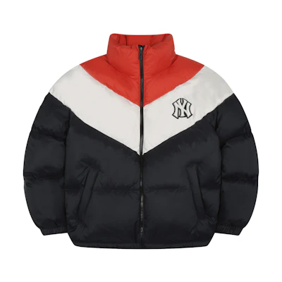 MLB New York Yankees Black Puffer Down Jacket Unisex Long Sleeve Coat 31DJN3061-50L