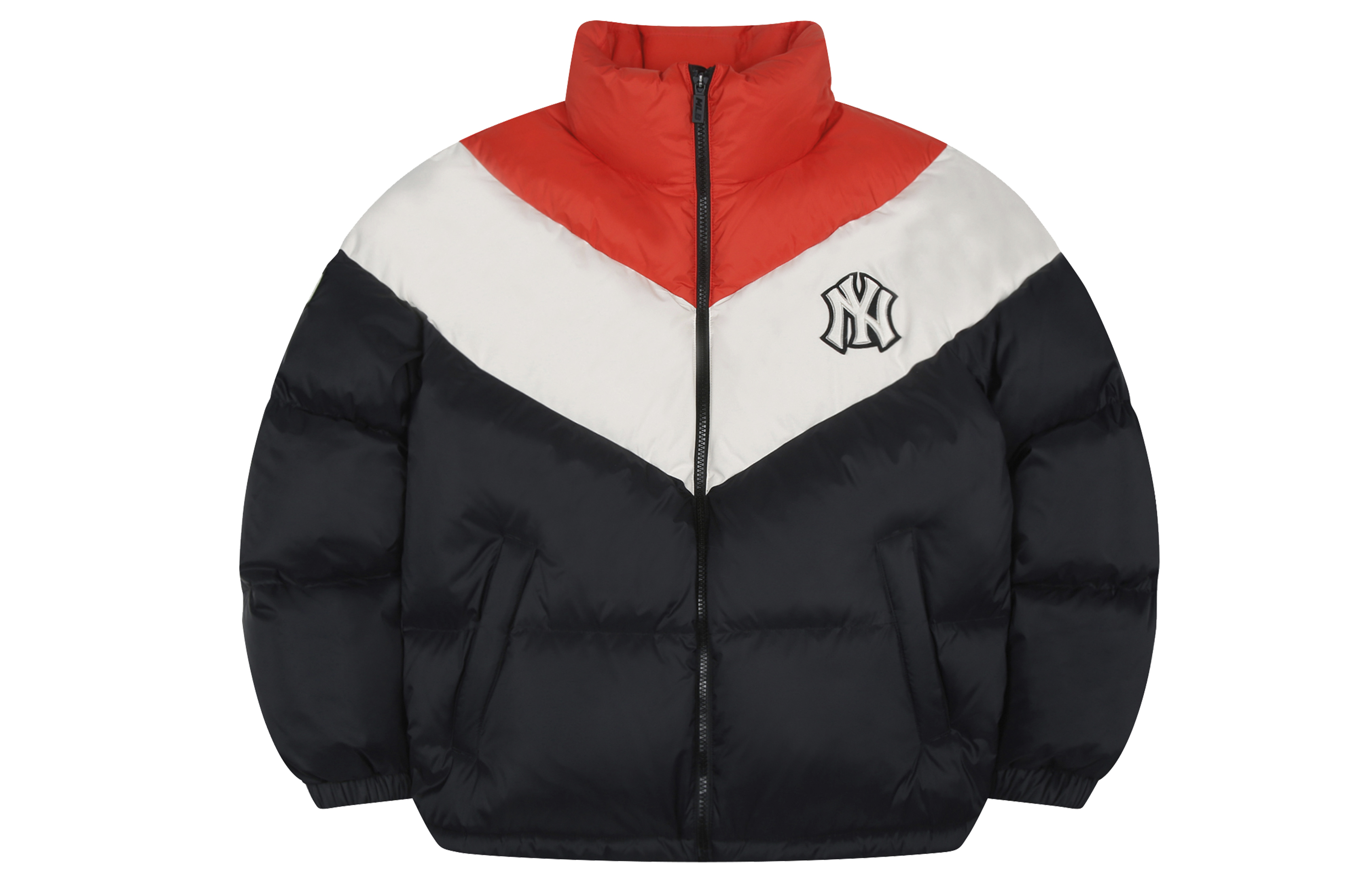 MLB New York Yankees Black Puffer Down Jacket Unisex Long Sleeve Coat 31DJN3061-50L 圖 2