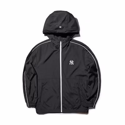 MLB New York Yankees Black Trim Hoodie Jacket Black 3AWJV0743-50BKS