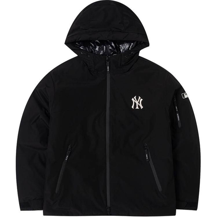 MLB New York Yankees Black Unisex Lightweight Puffer Jacket. 3ADJB0246-50BKS
