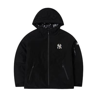 MLB New York Yankees Black Unisex Lightweight Puffer Jacket. 3ADJB0246-50BKS