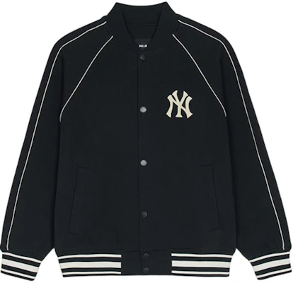 MLB 紐約洋基隊黑色復古寬鬆中性棒球外套。 3AJPM0751-50BKS Buy MLB 紐約洋基隊黑色復古寬鬆中性棒球外套。 3AJPM0751-50BKS
