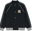Order MLB 紐約洋基隊黑色復古寬鬆中性棒球外套。 3AJPM0751-50BKS