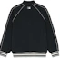 Lookbook MLB 紐約洋基隊黑色復古寬鬆中性棒球外套。 3AJPM0751-50BKS