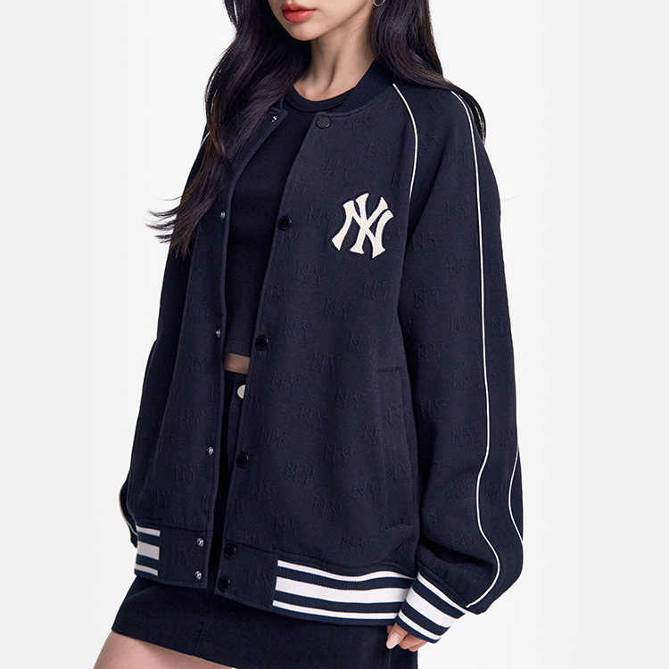 MLB New York Yankees Black Vintage Loose Fit Unisex Baseball Jacket. 3AJPM0751-50BKS 圖 6