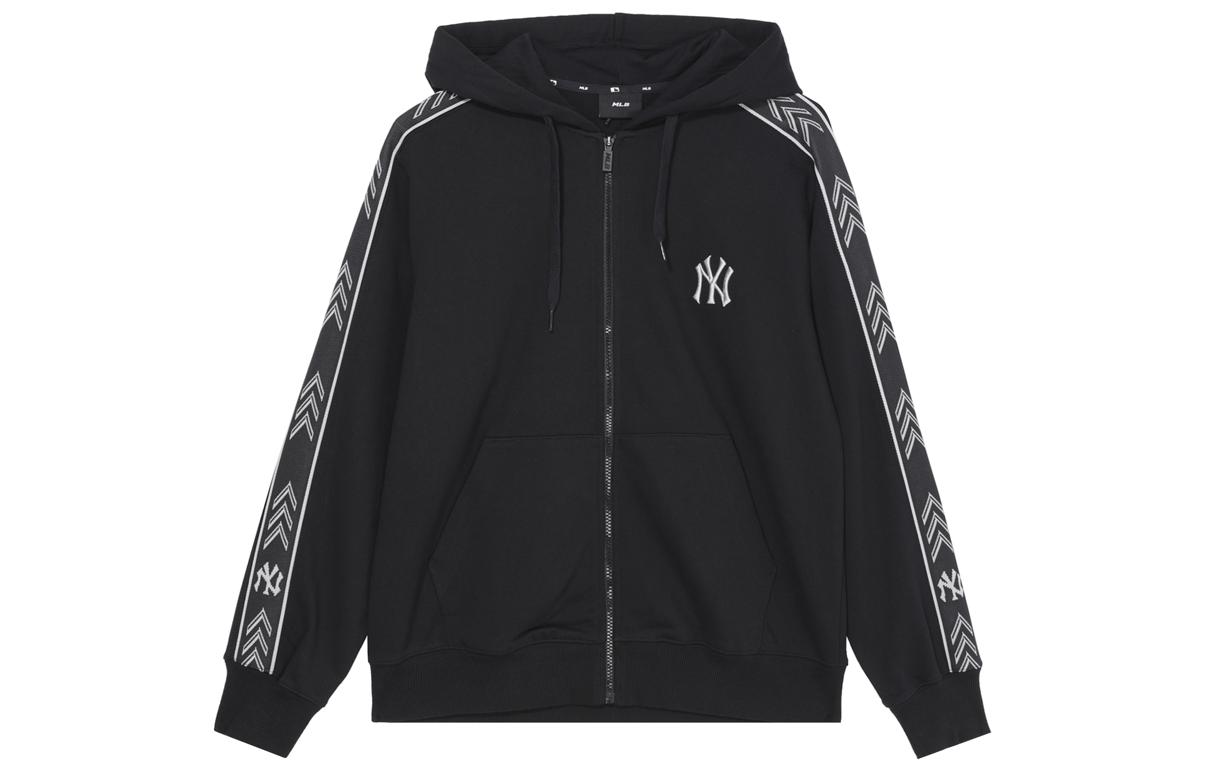MLB New York Yankees Black Zip-Up Hoodie Jacket for Men Casual Style 3ATRS0114-50BKS