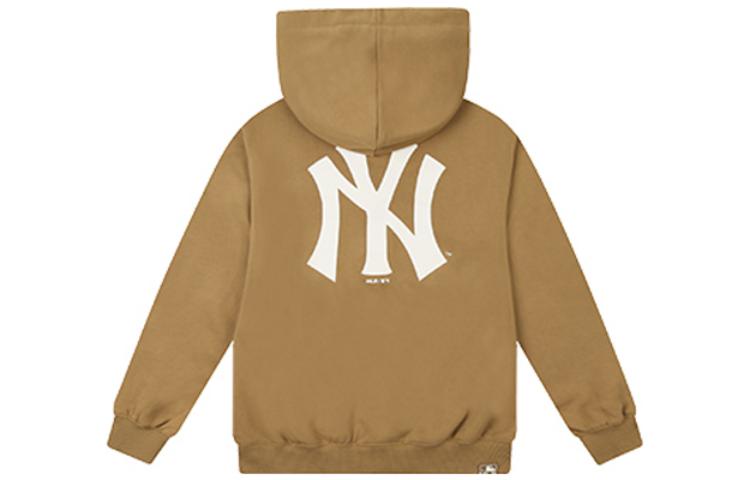 MLB New York Yankees Brown Logo Print Zip Hoodie Unisex 31TRB7061-50B