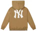 Buy MLB 紐約洋基棕色標誌印花拉鍊連帽外套 男女款 31TRB7061-50B