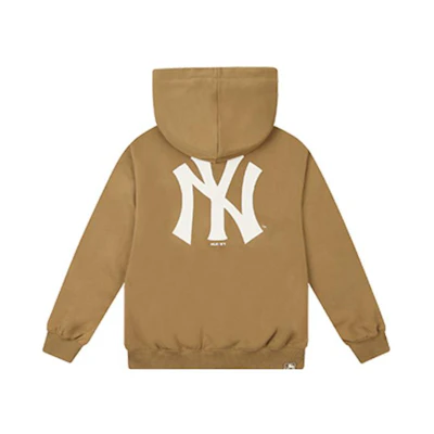 MLB New York Yankees Brown Logo Print Zip Hoodie Unisex 31TRB7061-50B