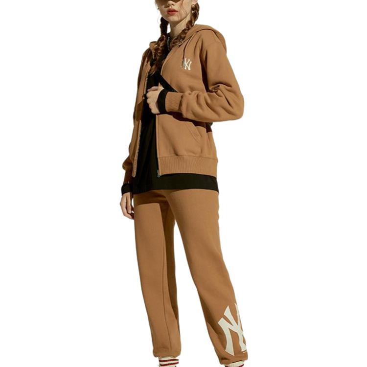 MLB New York Yankees Brown Logo Print Zip Hoodie Unisex 31TRB7061-50B 圖 4