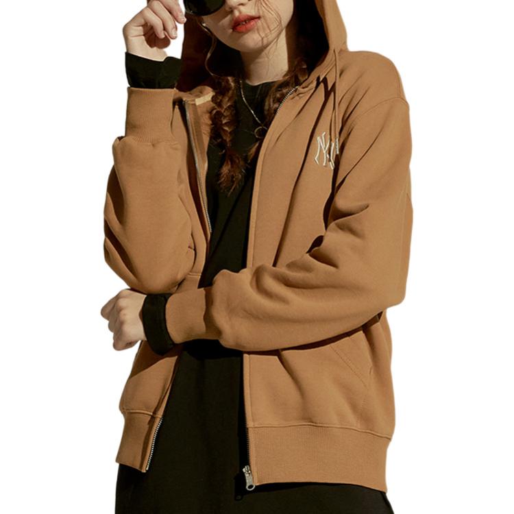 MLB New York Yankees Brown Logo Print Zip Hoodie Unisex 31TRB7061-50B 圖 5