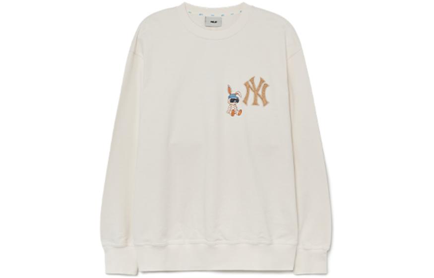 Lookbook MLB New York Yankees Kartun Arnab Baju Cream Oversized Unisex 3AMTQ0131-50CRS