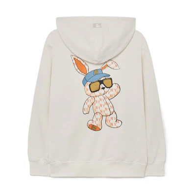 MLB New York Yankees Cartoon Print Hoodie Unisex Cream Color 3AHDQ0131-50CRS