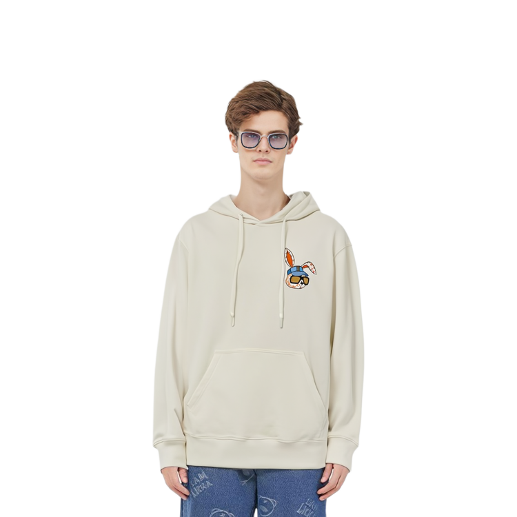 MLB New York Yankees Cartoon Print Hoodie Unisex Cream Color 3AHDQ0131-50CRS 圖 4