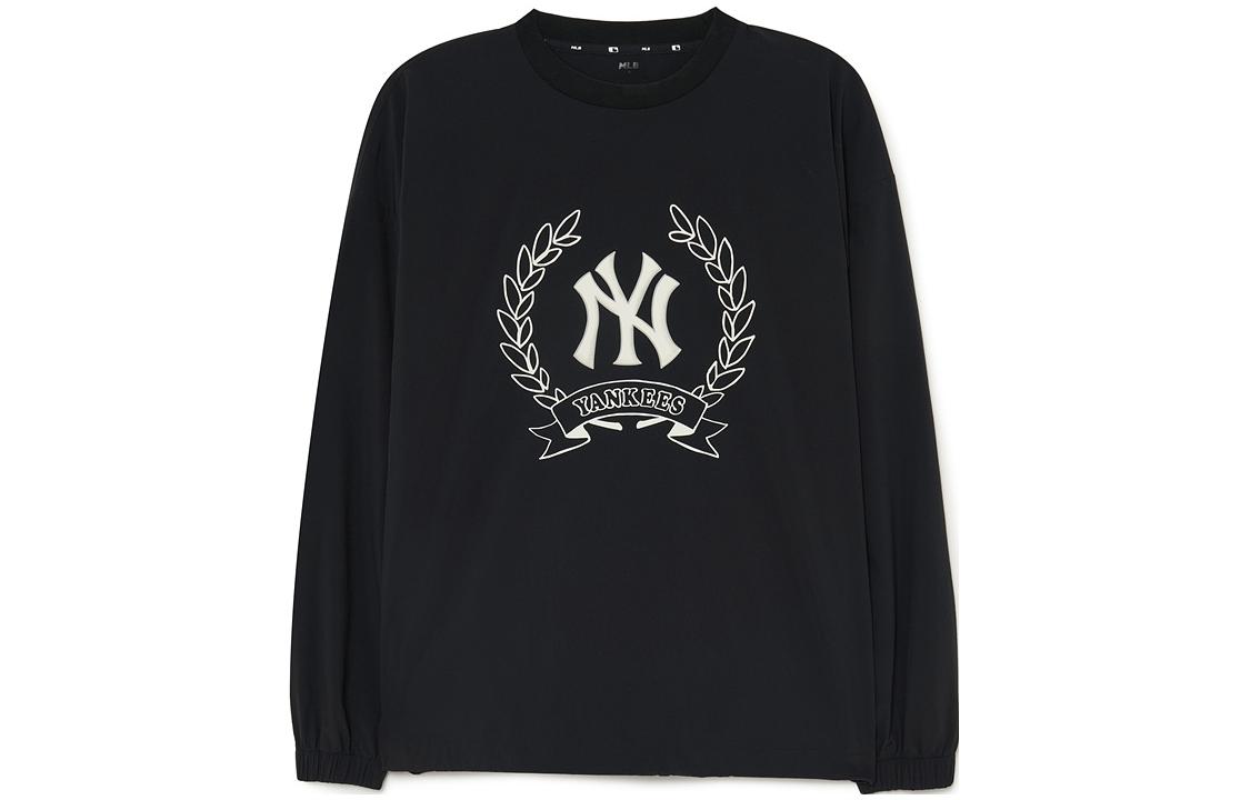 MLB New York Yankees Classic Velcro Crewneck Sweatshirt Unisex Black 3AMTG0334-50BKS