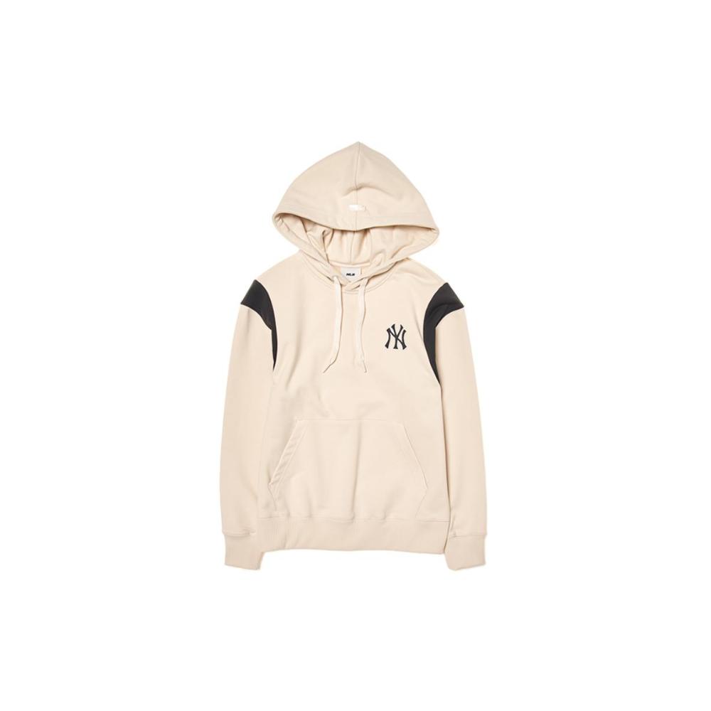 MLB New York Yankees Colorblock Hoodie Cream Unisex Sportswear 3AHDV0244-50CRD