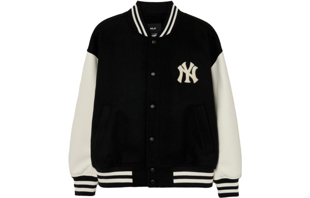 MLB New York Yankees Colorblock Retro Casual Jacket Unisex Black. 3AJPV0634-50BKL
