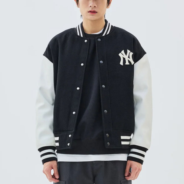 Shop Jaket Kasual Retro MLB New York Yankees Unisex Hitam. 3AJPV0634-50BKL