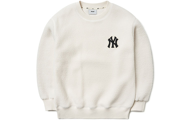 MLB New York Yankees Cream Crewneck Sweatshirt Unisex Casual Fit 3AMTEC616-50CRS