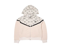 Order MLB New York Yankees Cream Letter Print Hoodie Zip-Up Cardigan Unisex Sweater 3ATRM0144-50CRS