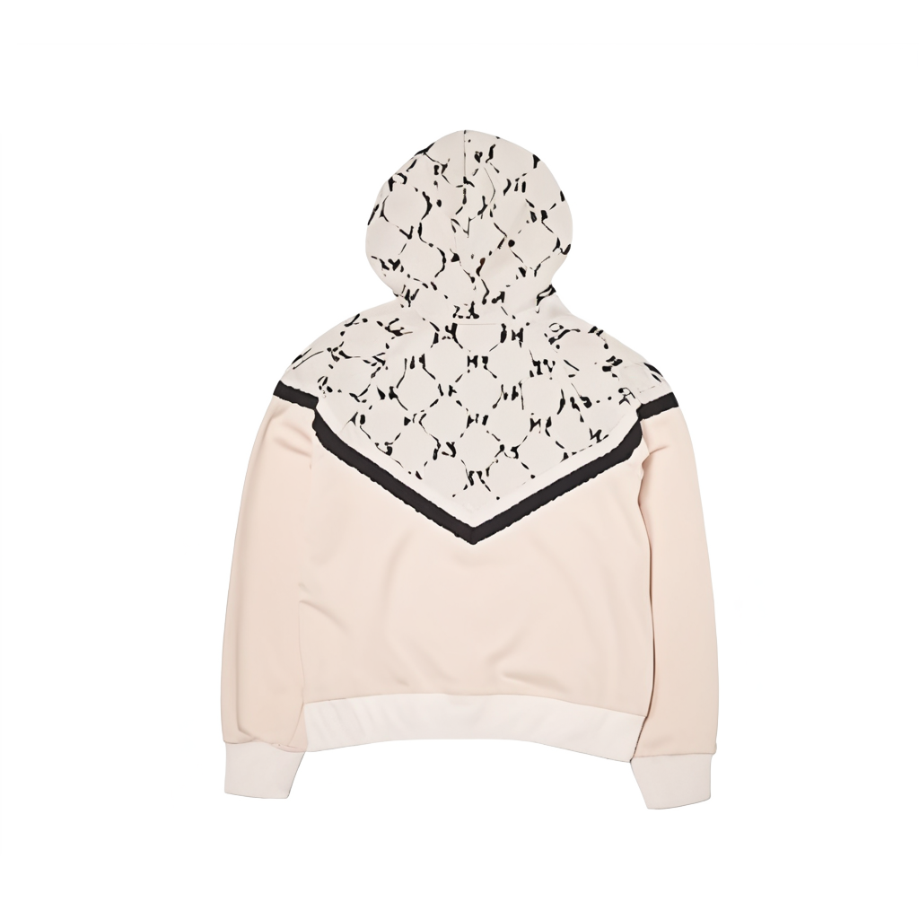 Lookbook MLB 紐約洋基米白字母拉鍊連帽開衫男女羊毛衫 3ATRM0144-50CRS