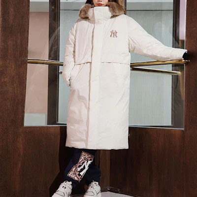 MLB New York Yankees Cream White Unisex Puffer Down Jacket Hoodie. 3ADJEC626-50WHS Shop MLB New York Yankees Cream White Unisex Puffer Down Jacket Hoodie. 3ADJEC626-50WHS