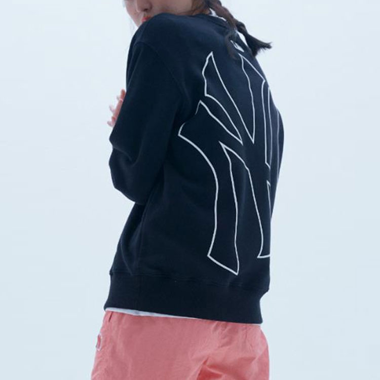 MLB New York Yankees Crewneck Pullover Sweatshirt Unisex Black 31MT05111-50L 圖 7