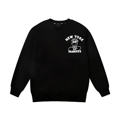 MLB New York Yankees Crewneck Pullover Unisex Sweatshirt Black 31MTC1111-50L