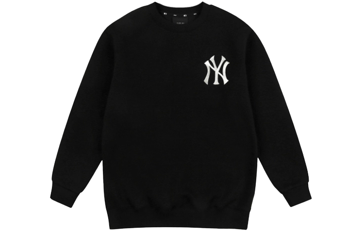 MLB New York Yankees Crewneck Sweatshirt Unisex Black Thickened Fleece Long Sleeve 31MT53061-50L
