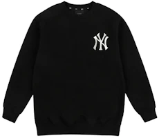 MLB New York Yankees Crewneck Sweatshirt Unisex Black Thickened Fleece Long Sleeve 31MT53061-50L MLB New York Yankees Crewneck Sweatshirt Unisex Black Thickened Fleece Long Sleeve 31MT53061-50L