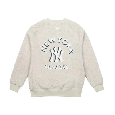 MLB New York Yankees Crewneck Sweatshirt Unisex Off-White 31MTF2061-50B