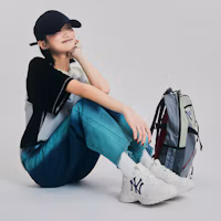 Sizing 【23秋冬新品】MLB 紐約洋基隊 減震防滑耐磨 低筒 爸爸鞋 男女同款 白色
