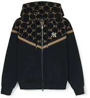 Order MLB纽约洋基队钻石字母黑色拉链卫衣男女同款运动夹克 3ATRM0144-50BKS