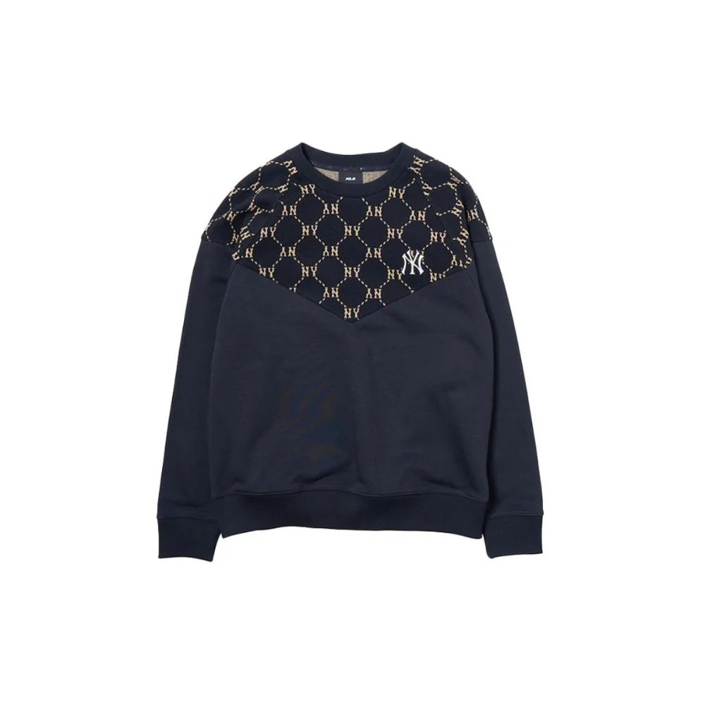 MLB New York Yankees Dia Monogram Unisex Soft Breathable Black Sweatshirt 3AMTM1144-50BKS 圖 2