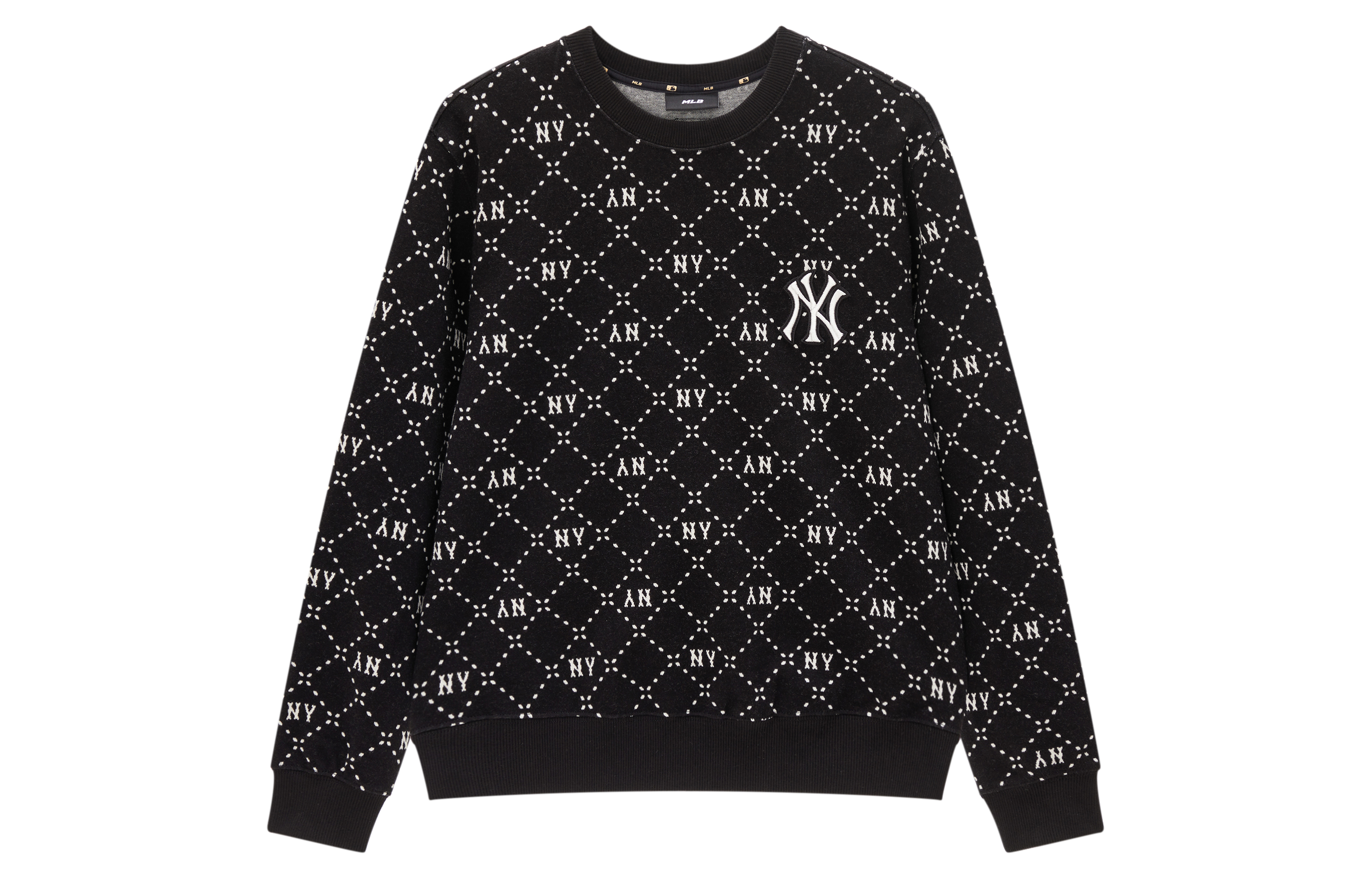 MLB New York Yankees Diamond Vintage Crewneck Sweatshirt Unisex Black 3AMTM0134-50BKS 圖 2