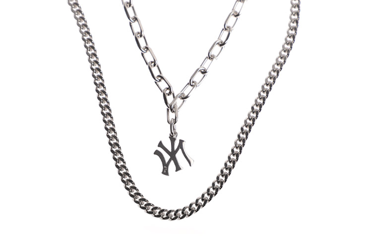 Order MLB New York Yankees Double-Layer Necklace Unisex Couple Design Summer 2021 32JA01111-50W