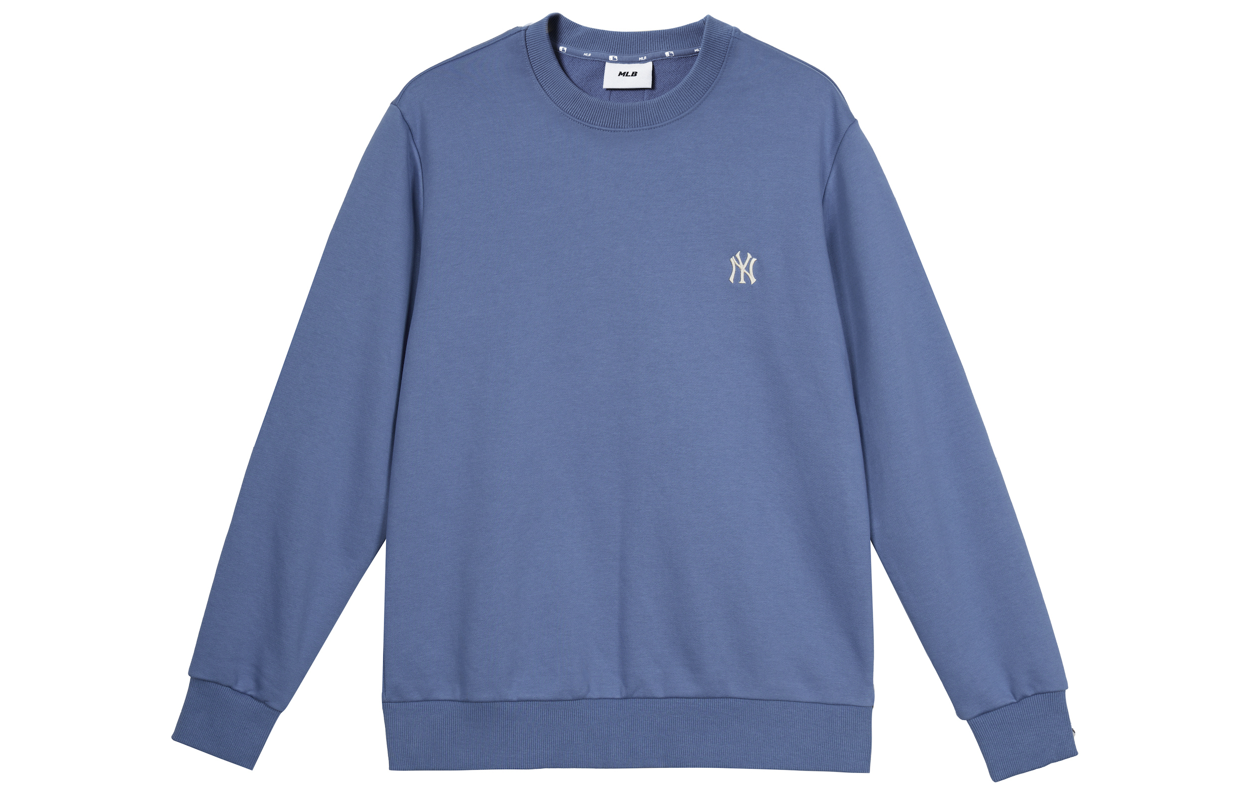 MLB New York Yankees Embroidered Crewneck Sweatshirt Unisex Blue 3AMTB0314-50BLD