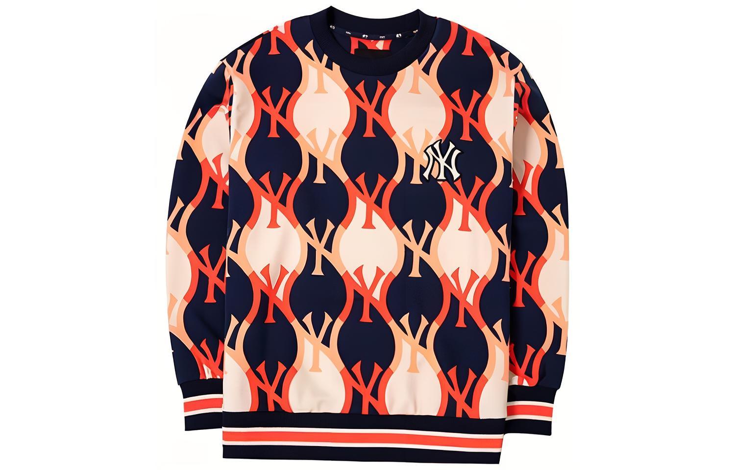 MLB New York Yankees Embroidered Crewneck Sweatshirt Unisex Multicolor 3AMTY0124-50NYD