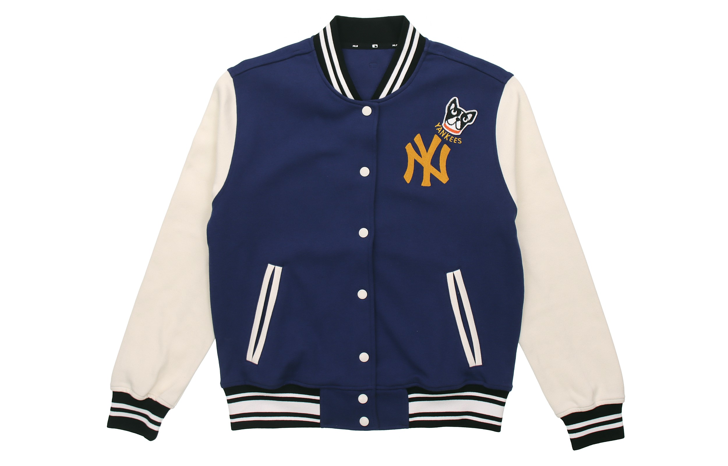 MLB New York Yankees Embroidered Dog Unisex Blue Varsity Jacket 31JPT4911-50N
