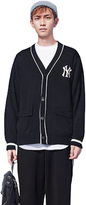 MLB New York Yankees Embroidered Logo Black Knit Cardigan Unisex Sweater. 3AKT00114-50BKS Shop MLB New York Yankees Embroidered Logo Black Knit Cardigan Unisex Sweater. 3AKT00114-50BKS