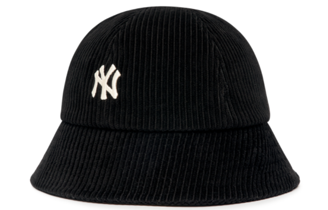 MLB New York Yankees Embroidered Logo Corduroy Bucket Hat Unisex 3AHTC0126-50BKS