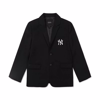 MLB New York Yankees Embroidered Logo Tailored Blazer Jacket Black () 31JK02061-50L