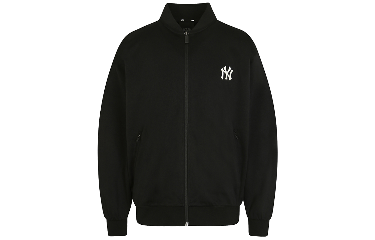 MLB New York Yankees Embroidered Logo Track Jacket Unisex - Black 31TRT1011-50L