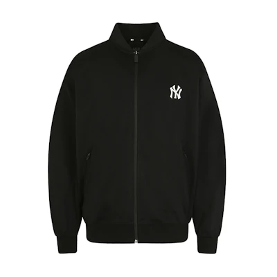 MLB New York Yankees Embroidered Logo Track Jacket Unisex - Black 31TRT1011-50L