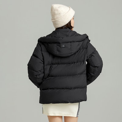 MLB纽约洋基队刺绣NY标志连帽羽绒短款夹克 黑色男女同款 3ADJB0626-50BKS Sizing MLB纽约洋基队刺绣NY标志连帽羽绒短款夹克 黑色男女同款 3ADJB0626-50BKS