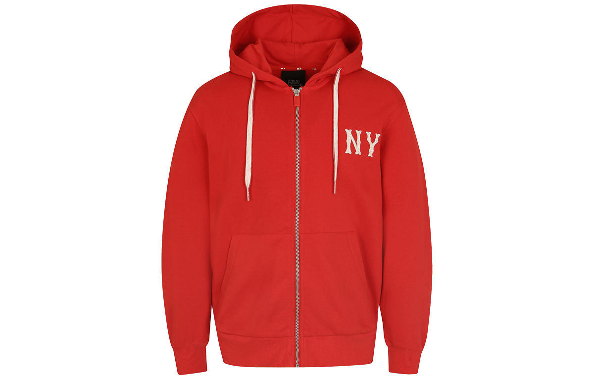 MLB New York Yankees Embroidered Red Hoodie Jacket Unisex Casual Sportswear 31TR02011-50R